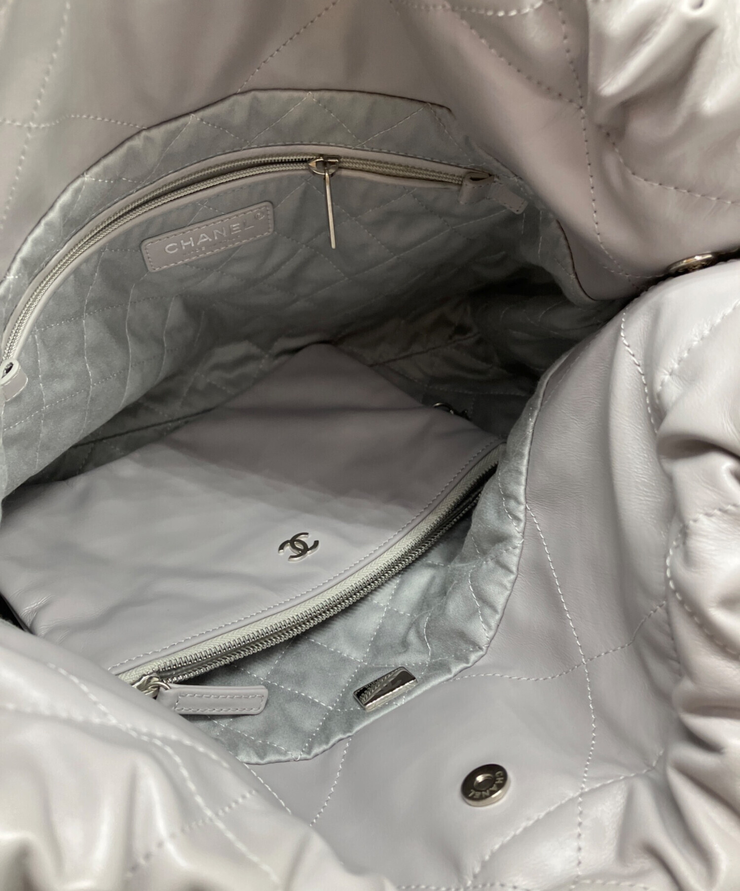 中古・古着通販】CHANEL (シャネル) シャネル22 SMALL/スモール グレー