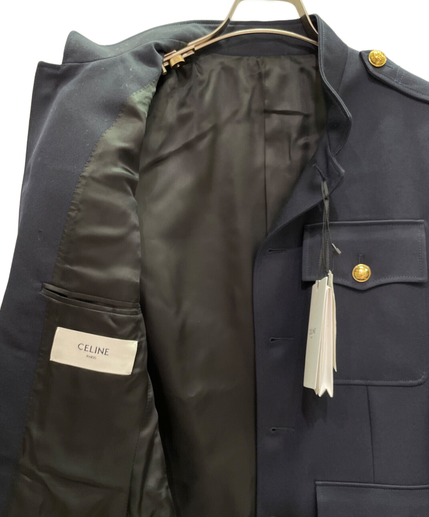 セリーヌ ミリタリージャケット 中古・古着通販】CELINE (セリーヌ) サファリミリタリー