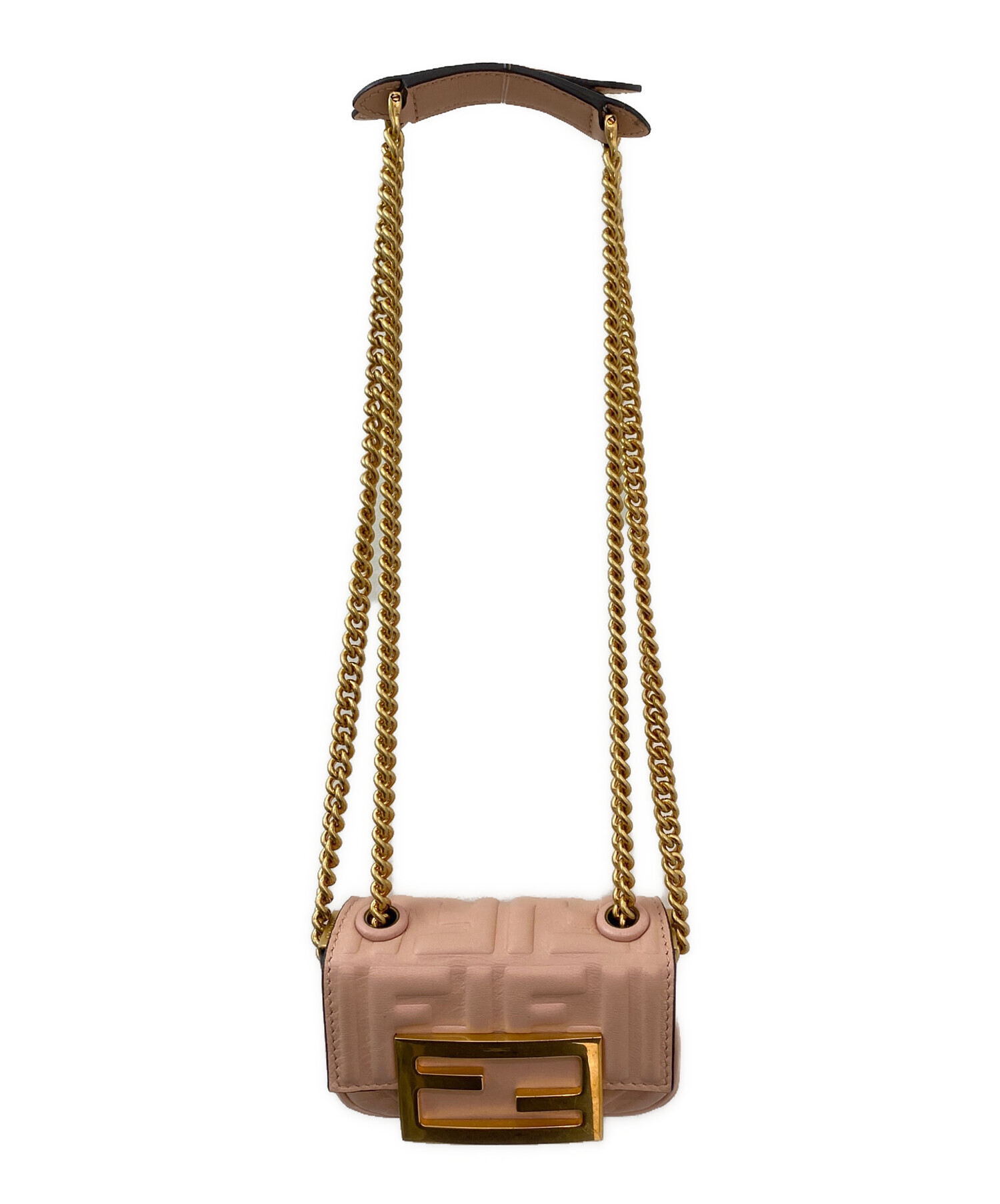 中古・古着通販】FENDI (フェンディ) ナノバケットチェーン ピンク