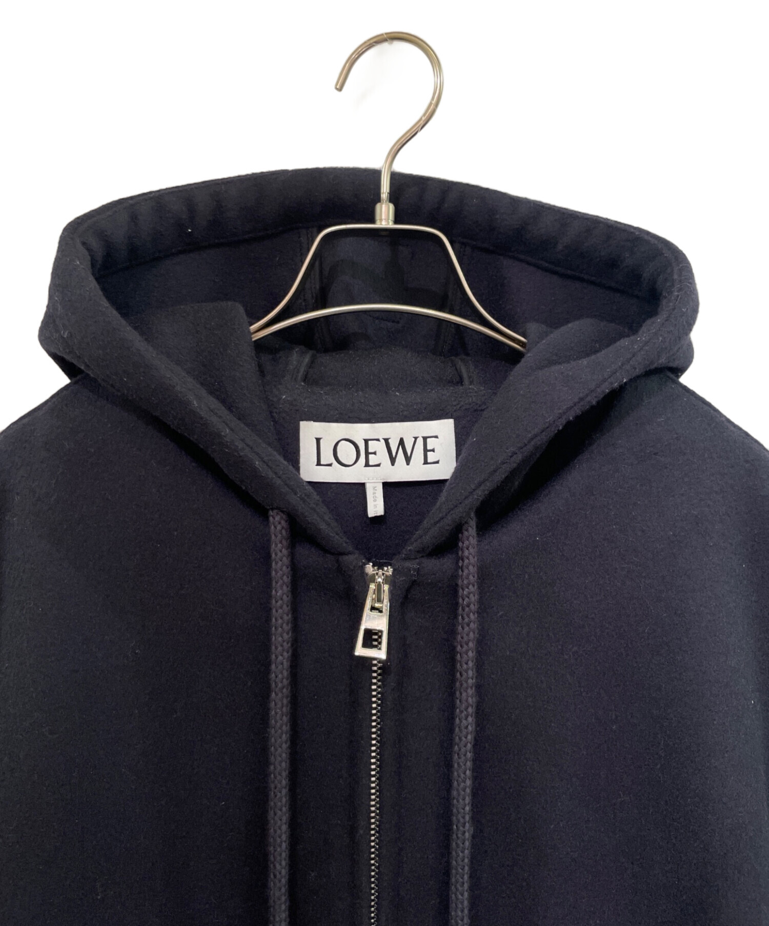 中古・古着通販】LOEWE (ロエベ) フーデッドコート ネイビー サイズ:48