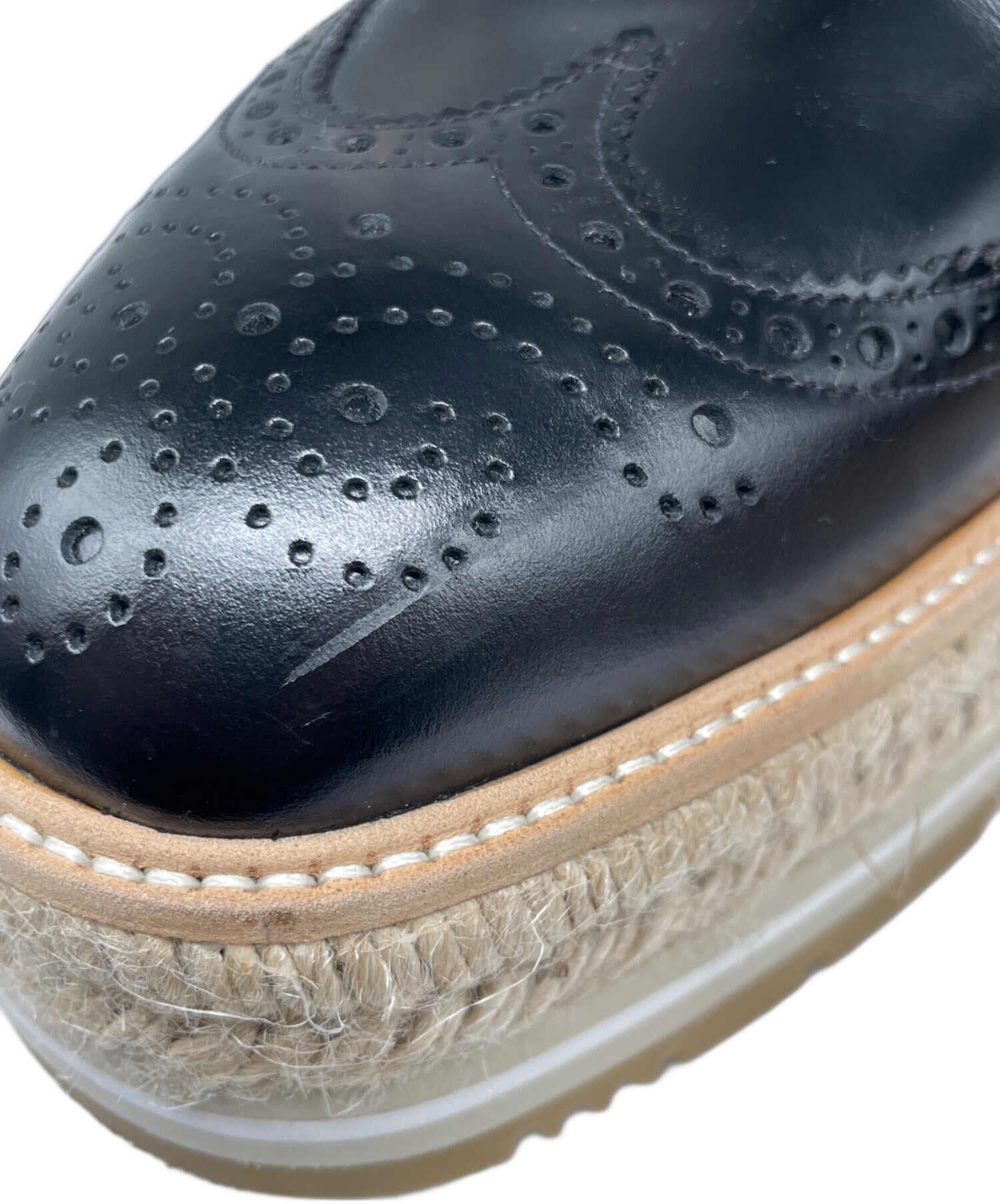 中古・古着通販】PRADA (プラダ) プラットフォームダービーウェッジ