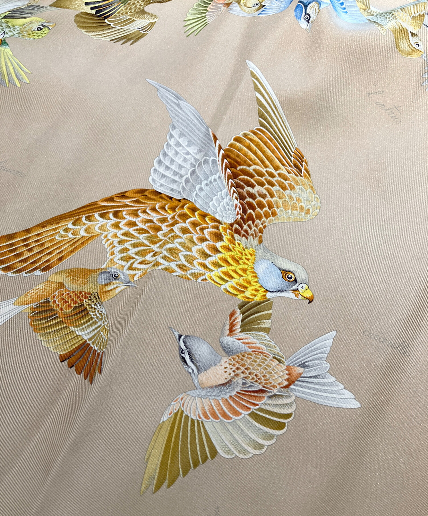 中古・古着通販】HERMES (エルメス) 総柄 シルク シャツ ベージュ 