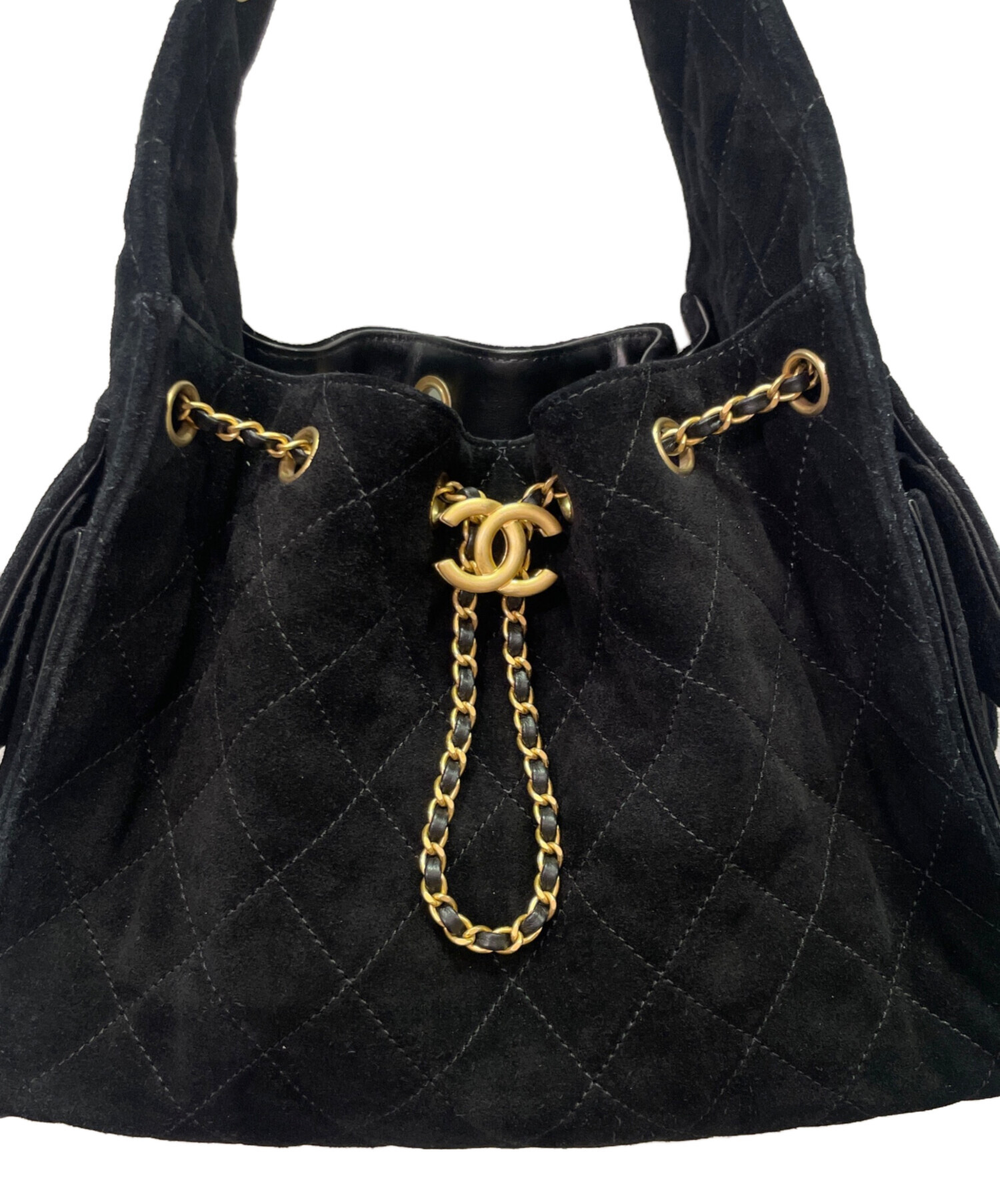 中古・古着通販】CHANEL (シャネル) CHANEL25 ミディアムハンドバッグ 