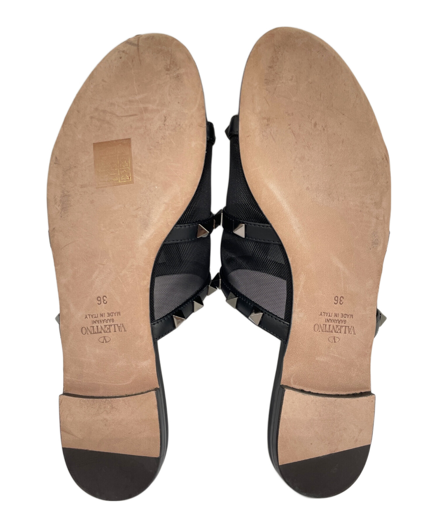 中古・古着通販】VALENTINO (ヴァレンティノ) スタッズ フラット 