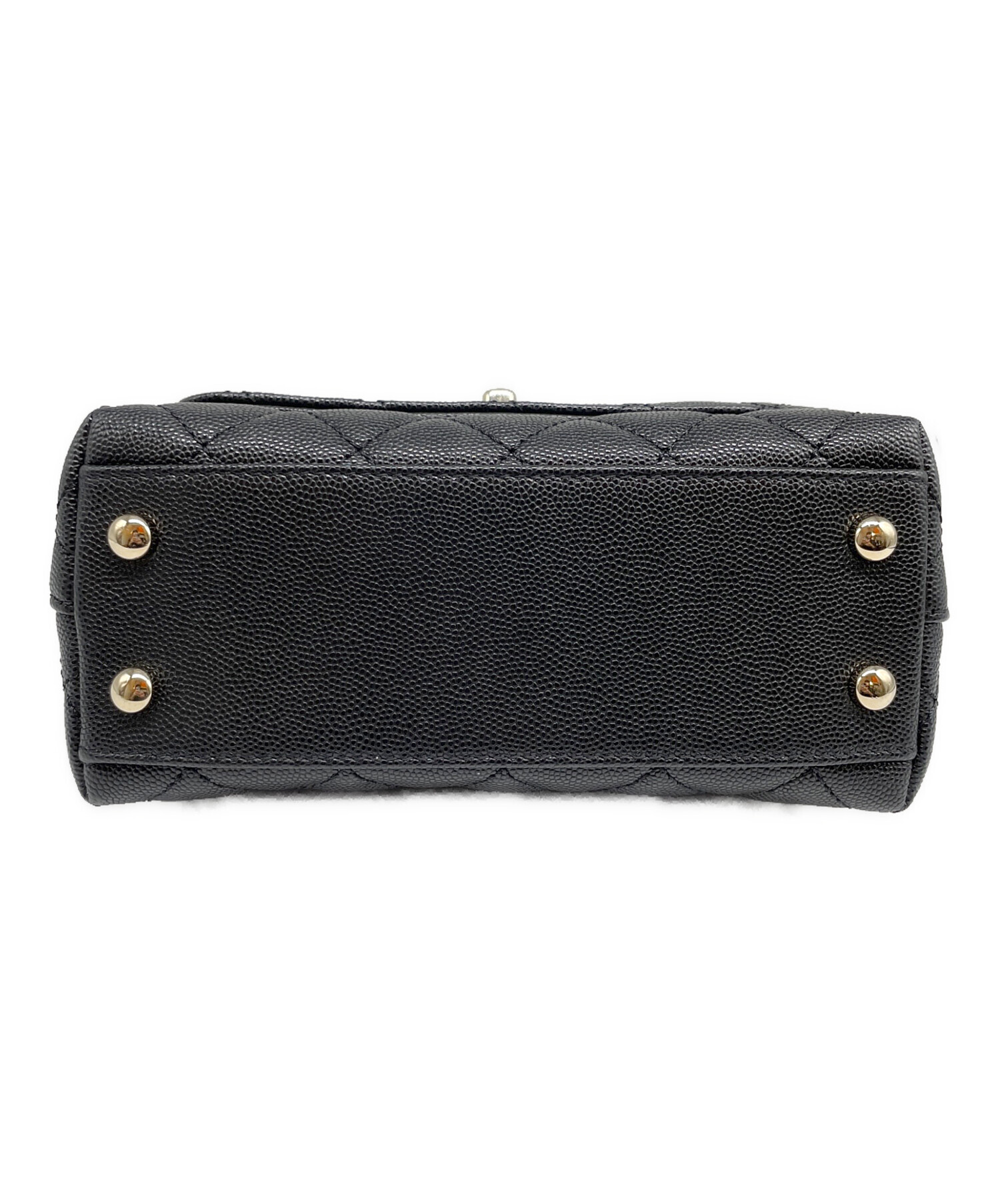 中古・古着通販】CHANEL (シャネル) ココハンドル 19 XXS ブラック