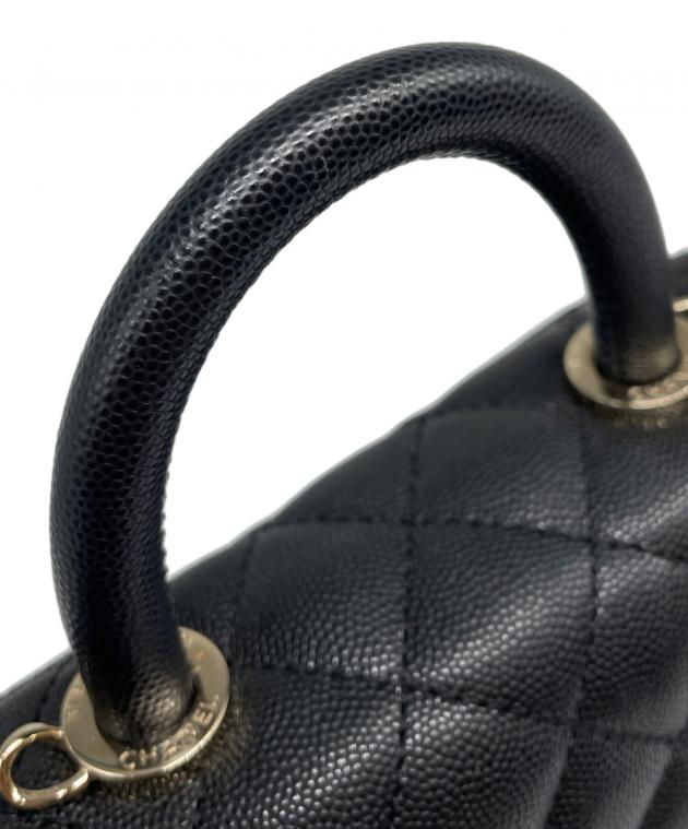 中古・古着通販】CHANEL (シャネル) ココハンドル 19 XXS ブラック