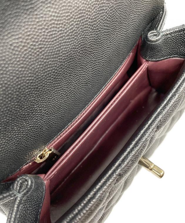 中古・古着通販】CHANEL (シャネル) ココハンドル 19 XXS ブラック