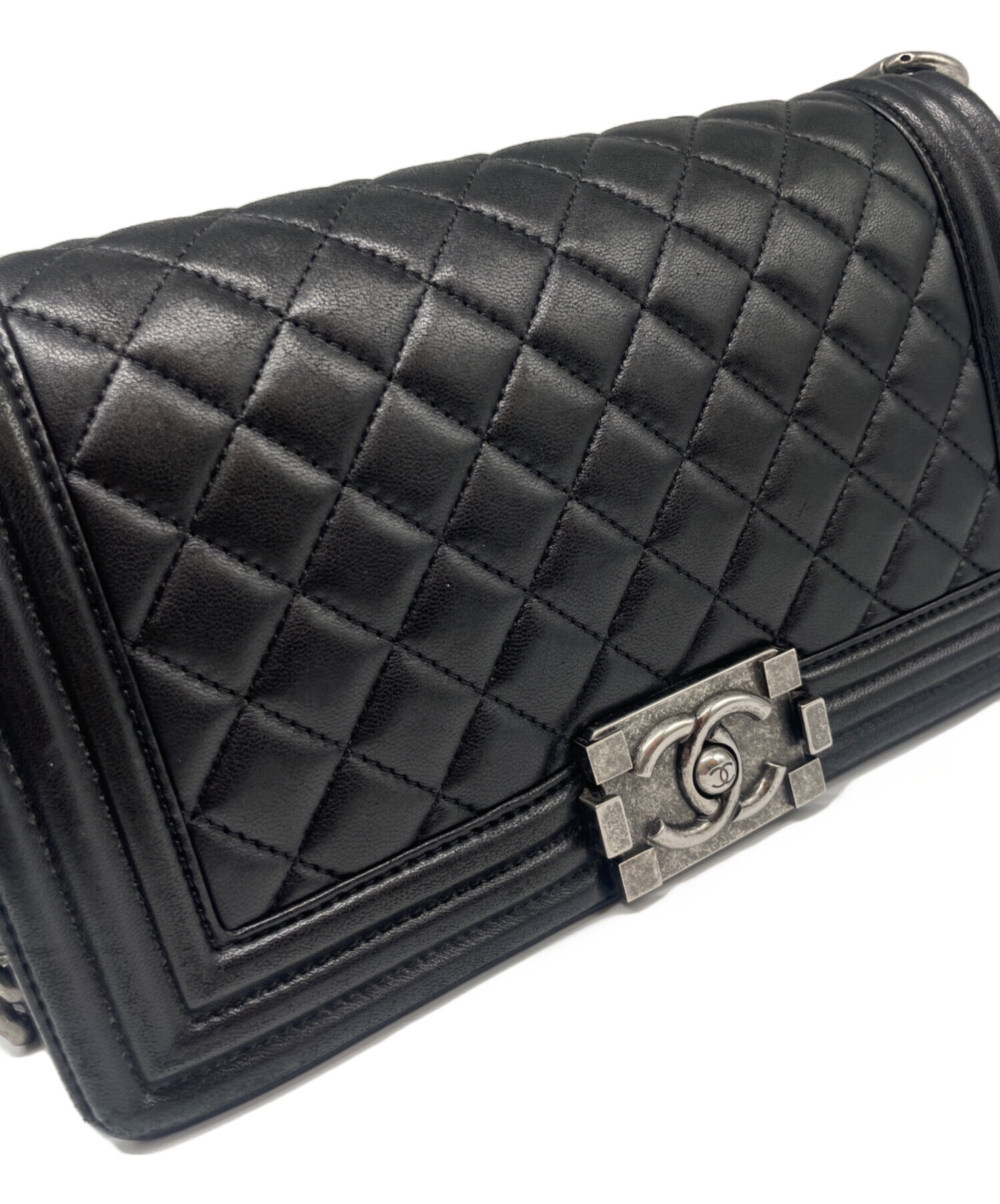 中古・古着通販】CHANEL (シャネル) ボーイシャネル 25 ブラック