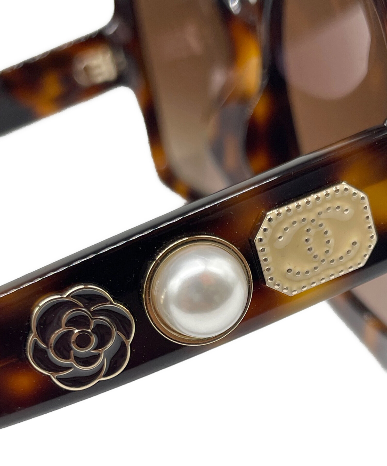 CHANEL シャネル ココマーク サングラス デミ 05246 91235 中古・古着通販】CHANEL (シャネル) ココマークサングラス/CC Logo