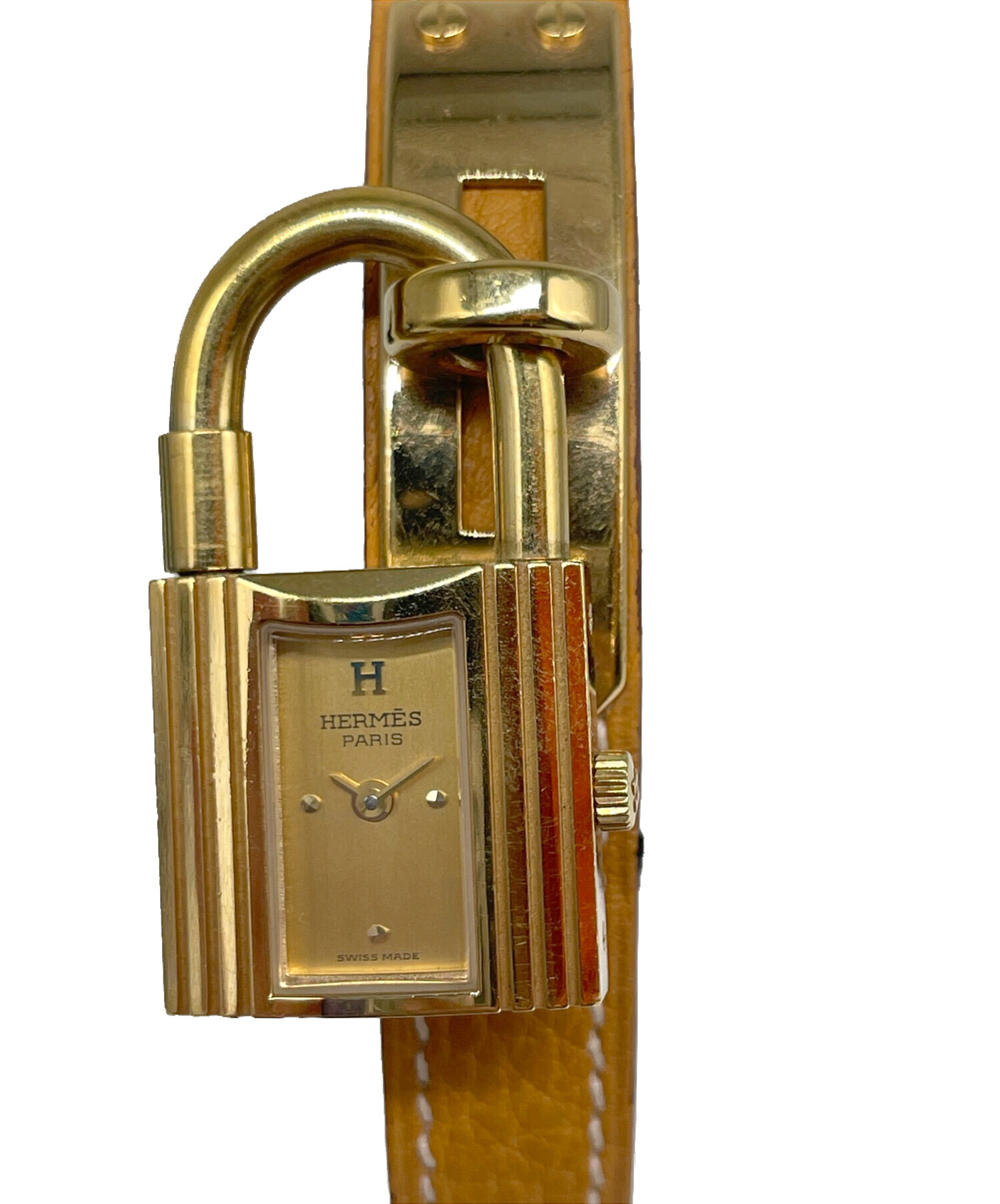 中古・古着通販】HERMES (エルメス) ケリー ウォッチ シャンパン文字盤 