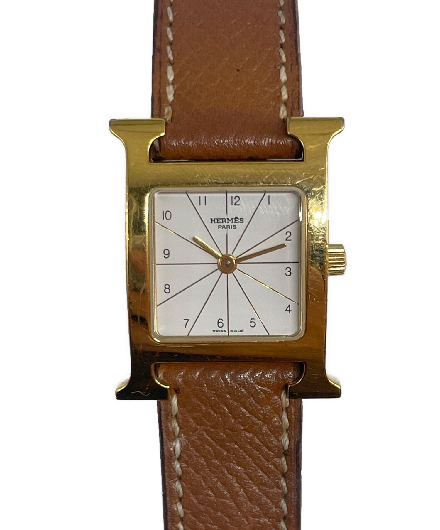 中古・古着通販】HERMES (エルメス) Hウォッチ Ref.HH1.201 白文字盤