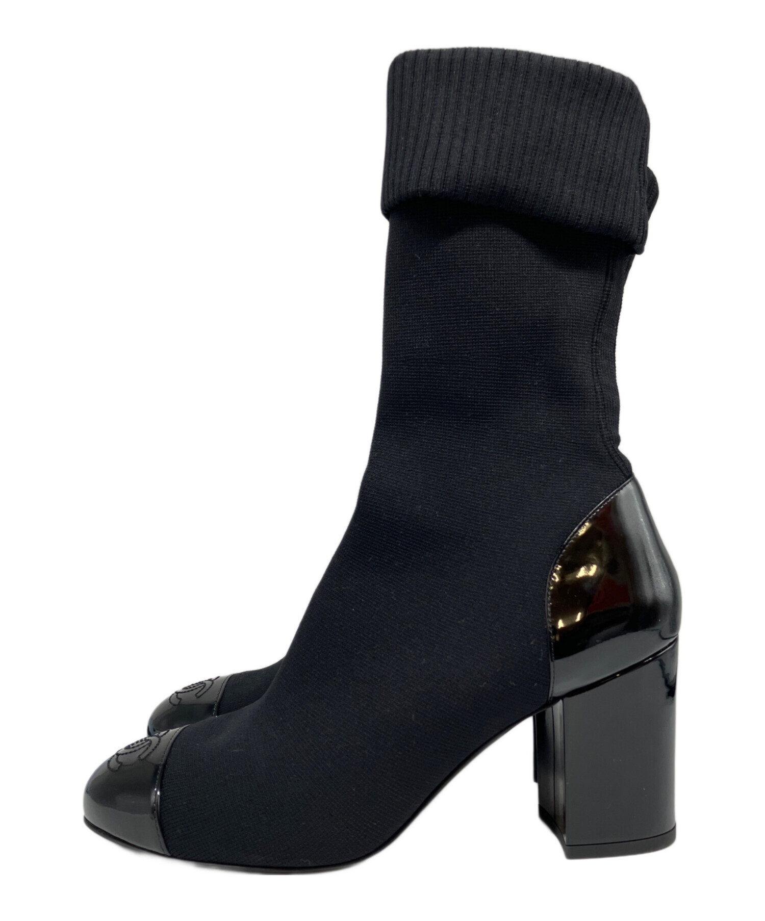 中古・古着通販】CHANEL (シャネル) ニット ショートブーツ