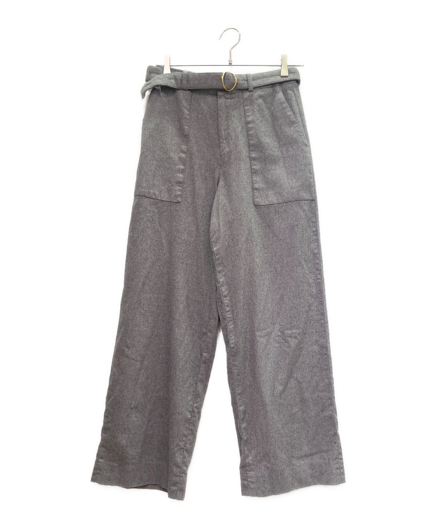 中古・古着通販】CELINE (セリーヌ) カシミヤ ワイドパンツ グレー