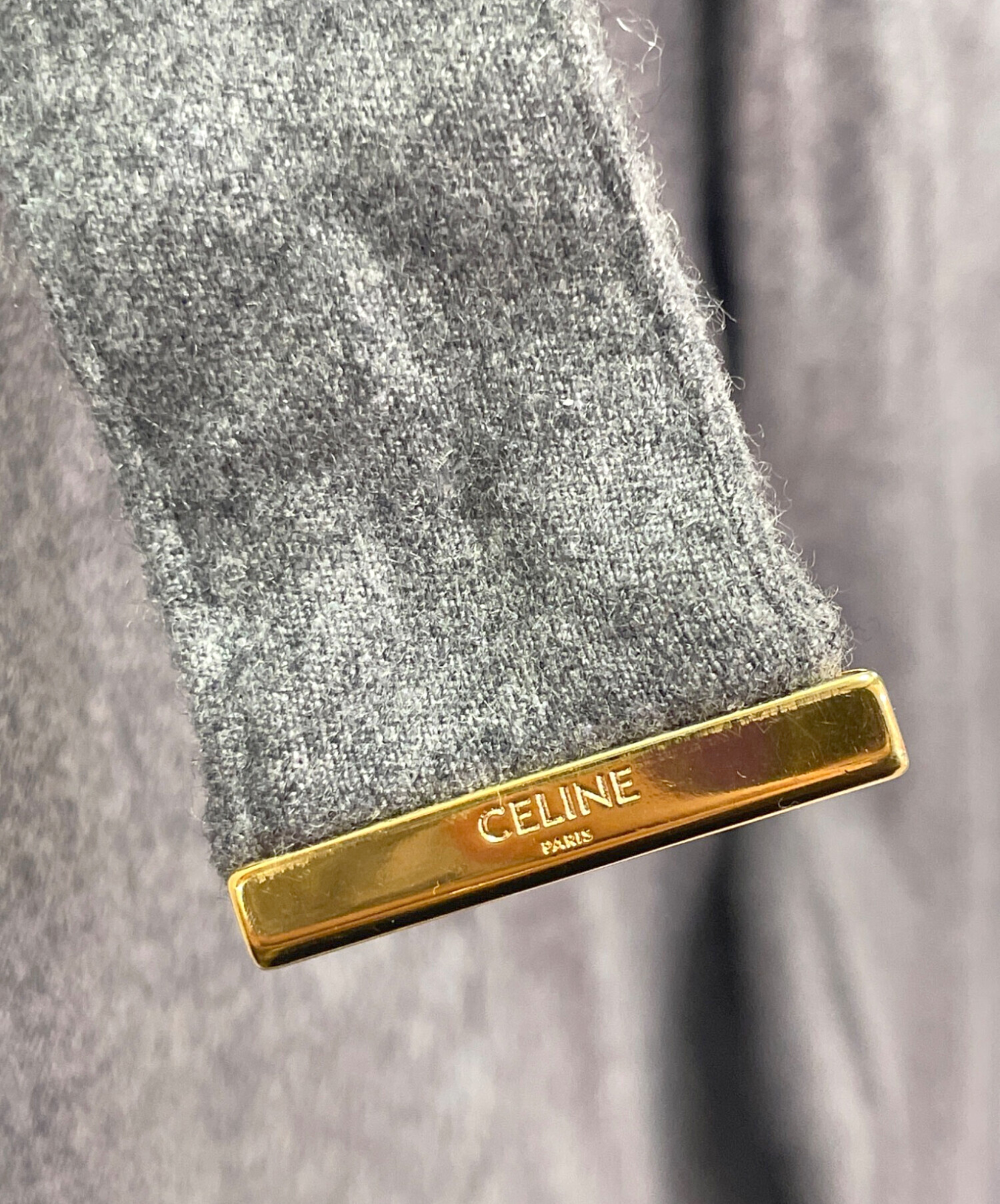 中古・古着通販】CELINE (セリーヌ) カシミヤ ワイドパンツ グレー
