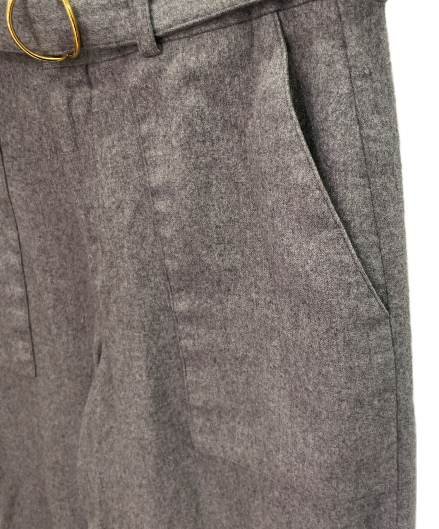 中古・古着通販】CELINE (セリーヌ) カシミヤ ワイドパンツ グレー