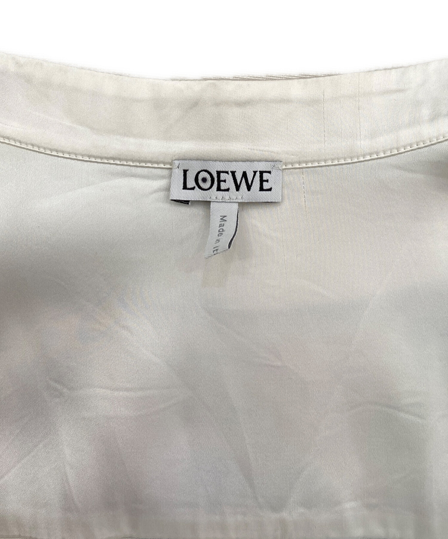 希少　ロエベ　LOEWE (40) ブラウス　トップス　総柄　シルク100% 中古・古着通販】LOEWE (ロエベ) シルク総柄シャツ マルチカラー