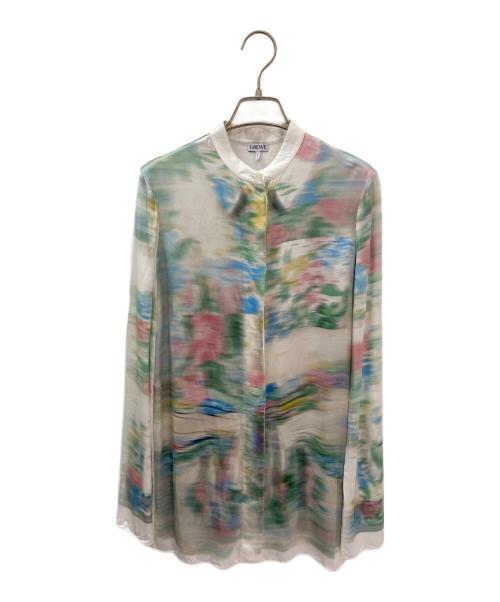 LOEWE シルクブラウス 中古・古着通販】LOEWE (ロエベ) シルク総柄シャツ マルチカラー