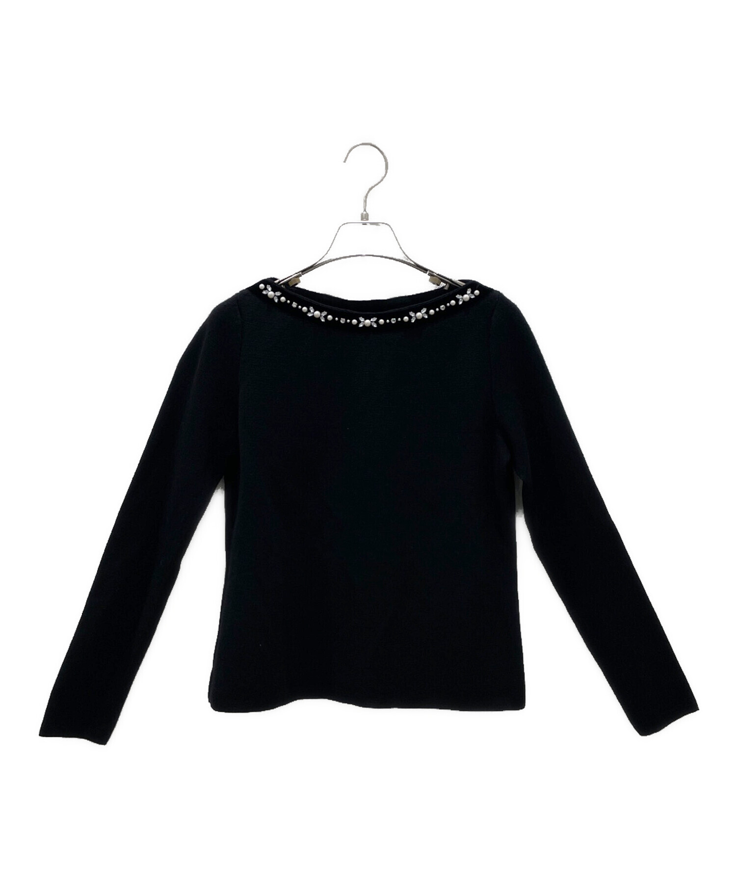 中古・古着通販】FOXEY (フォクシー) ビジュー付カシミヤシルクニット 