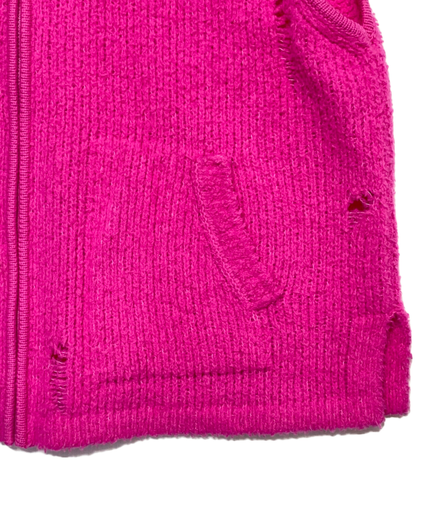 中古・古着通販】doublet (ダブレット) FLEECE KNIT VEST ショッキング 