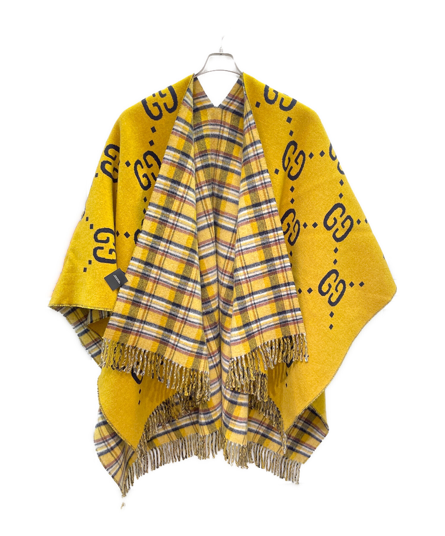 中古・古着通販】GUCCI (グッチ) リバーシブル ポンチョ オレンジ