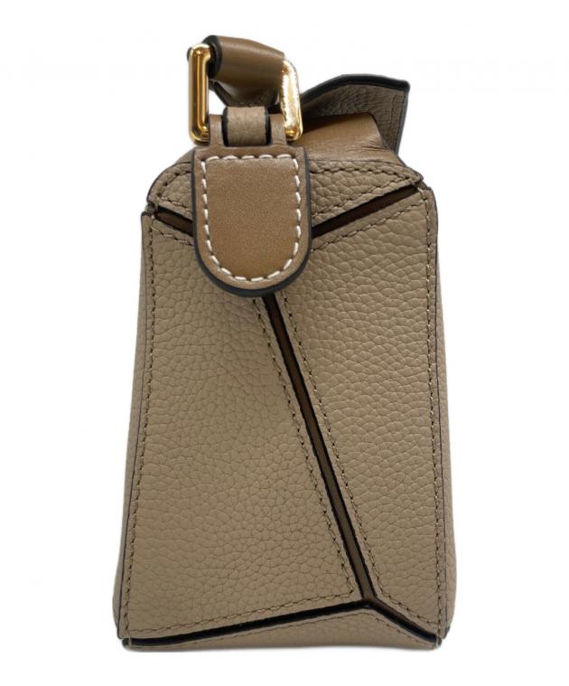 中古・古着通販】LOEWE (ロエベ) パズルバッグ ミニ サンドミンク 