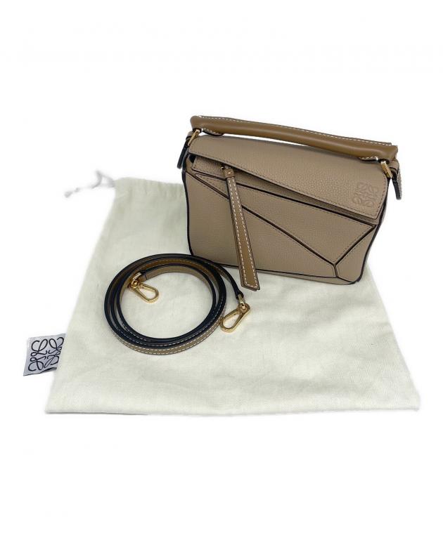 中古・古着通販】LOEWE (ロエベ) パズルバッグ ミニ サンドミンク