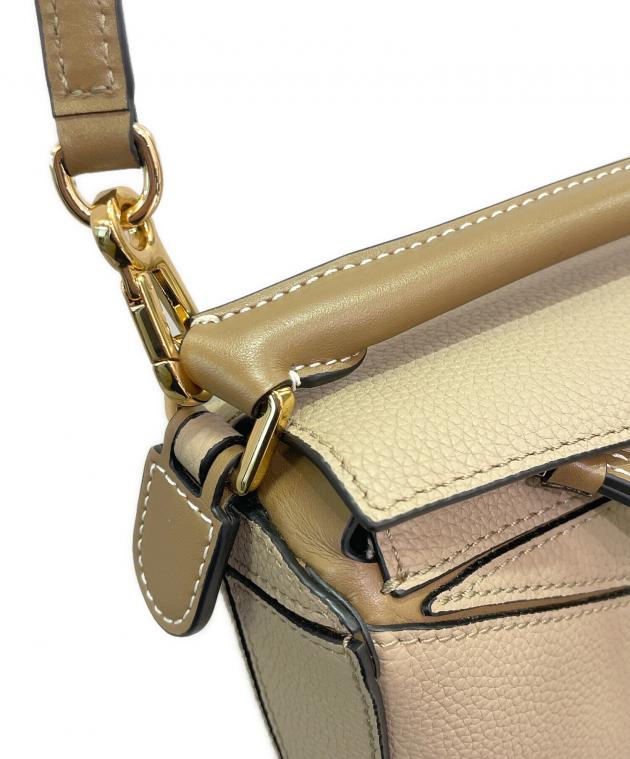 中古・古着通販】LOEWE (ロエベ) パズルバッグ ミニ サンドミンク