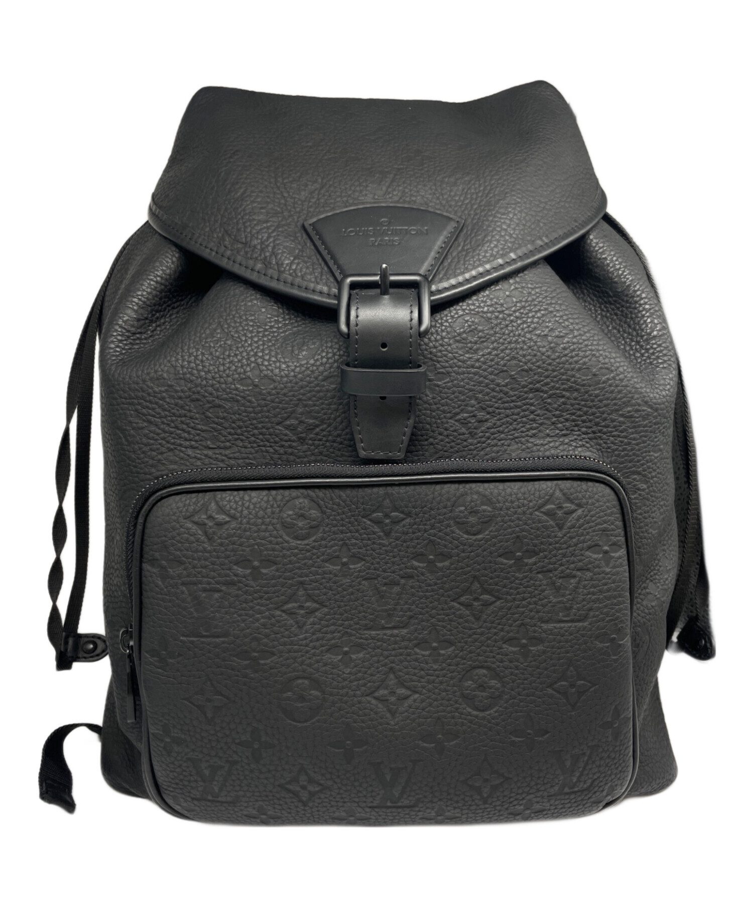 Louis Vuitton ブラック バックパック　モンスリ 中古・古着通販】LOUIS VUITTON (ルイ ヴィトン) モンスリ