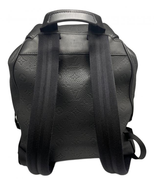 Louis Vuitton ブラック バックパック　モンスリ 中古・古着通販】LOUIS VUITTON (ルイ ヴィトン) モンスリ・バック