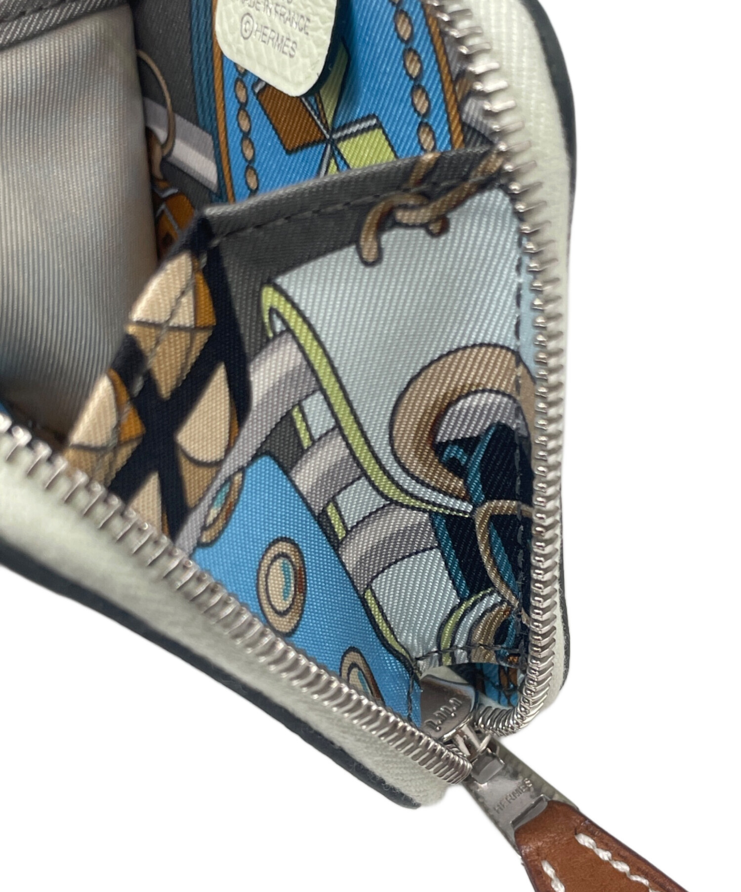 HERMES シルクインコンパクト　ミントグリーン ケース　財布 中古・古着通販】HERMES (エルメス) アザップ コンパクトミニ