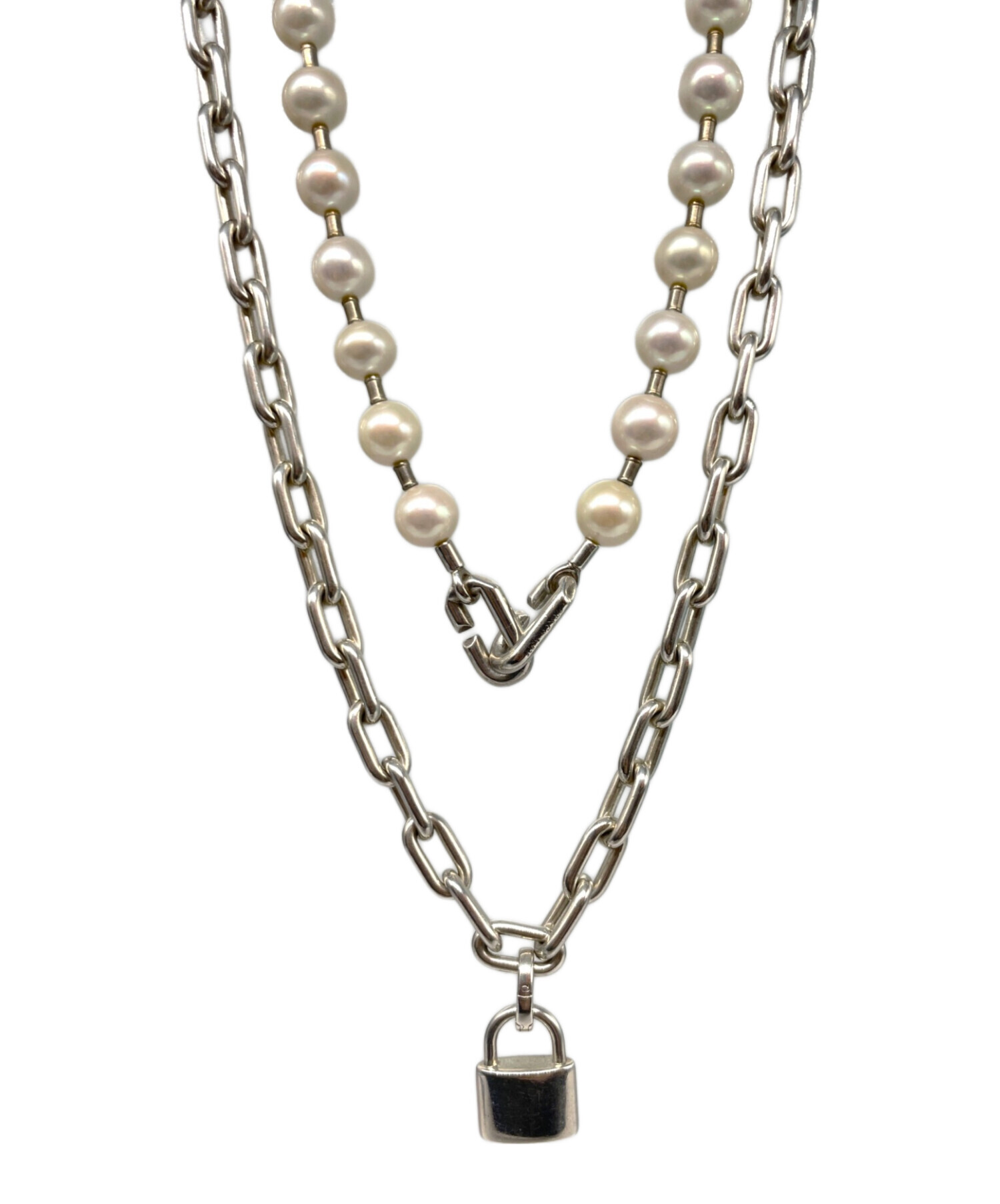 中古・古着通販】TIFFANY & Co. (ティファニー) HardWear Pearl Lock 中古・古着通販】TIFFANY & Co. (ティファニー) HardWear Pearl Lock
