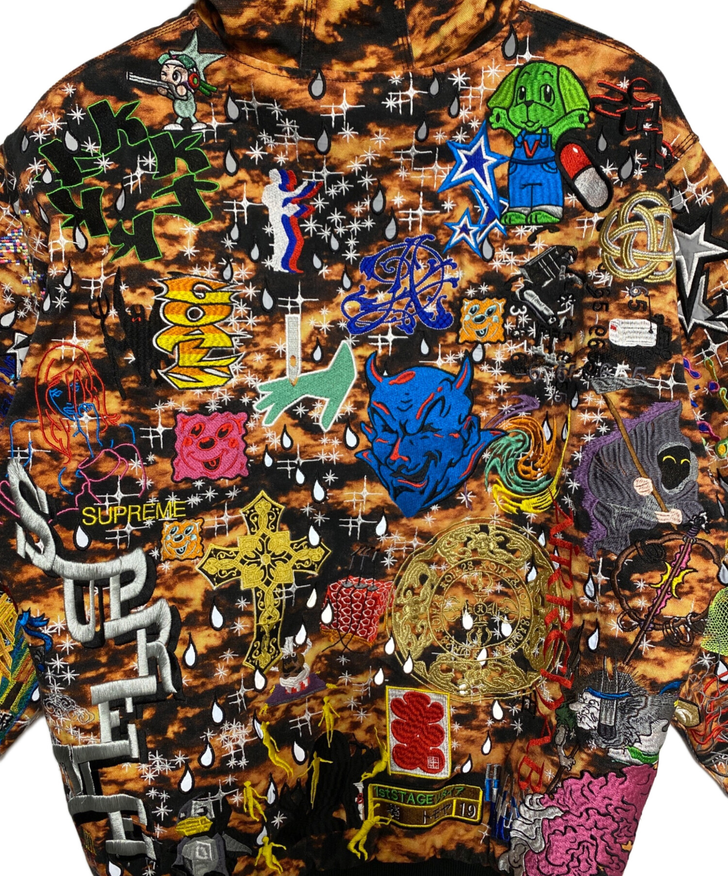 中古・古着通販】SUPREME (シュプリーム) AOI Embroidered Hooded Work 