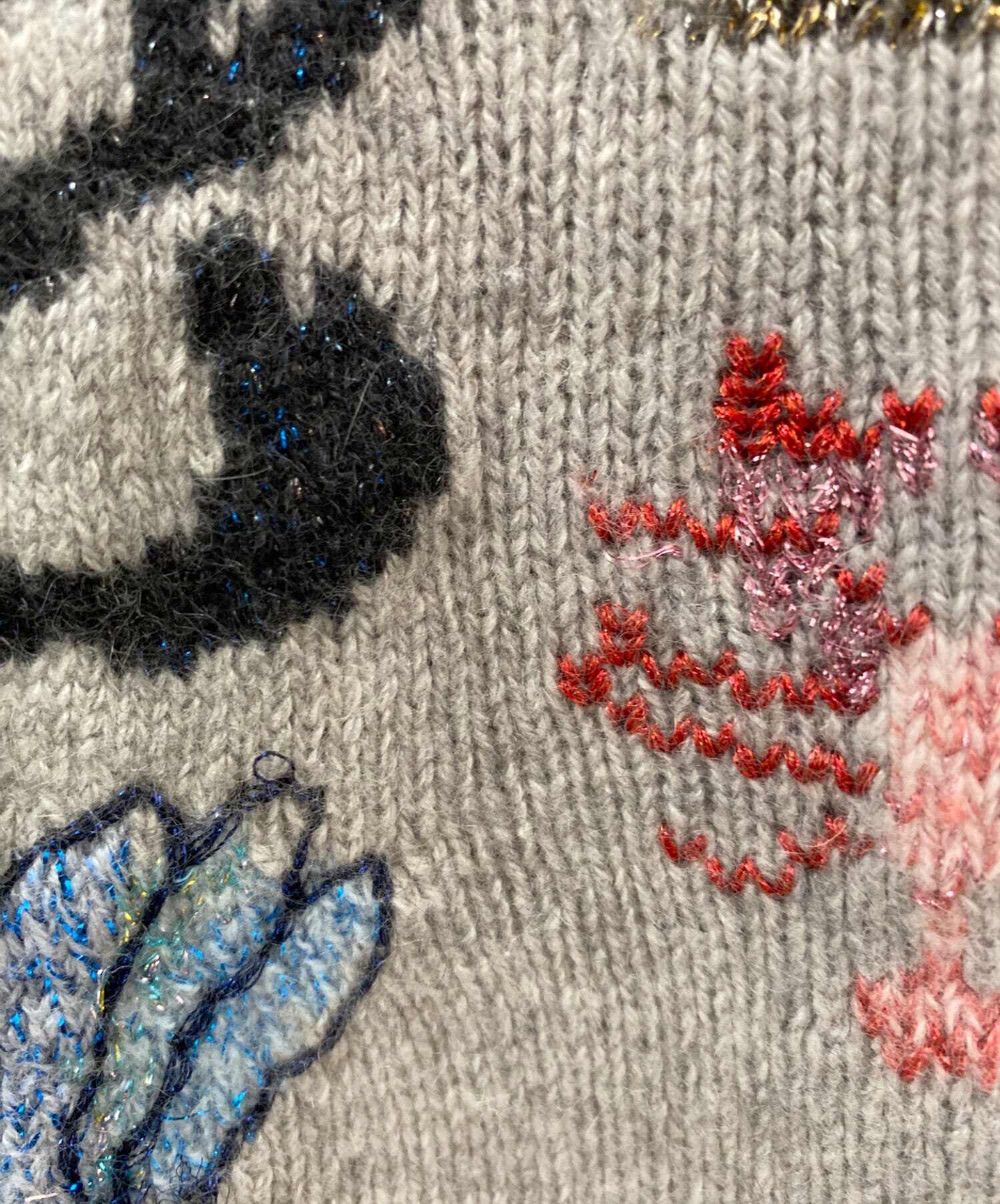 Dior ダークグレー 刺繍セーター 中古・古着通販】Christian Dior (クリスチャン ディオール) 刺繍