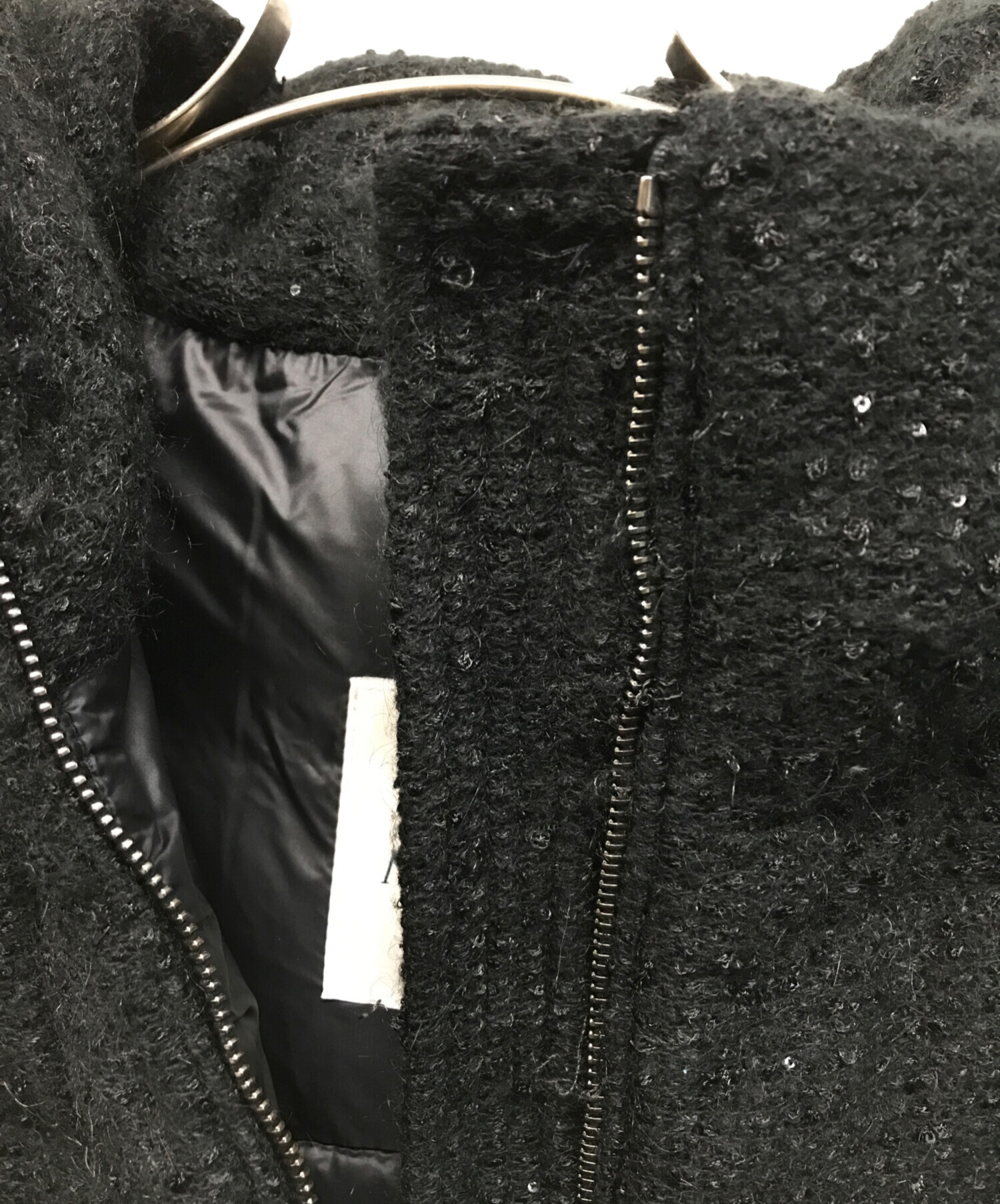 中古・古着通販】MONCLER (モンクレール) ツイードダウンコート
