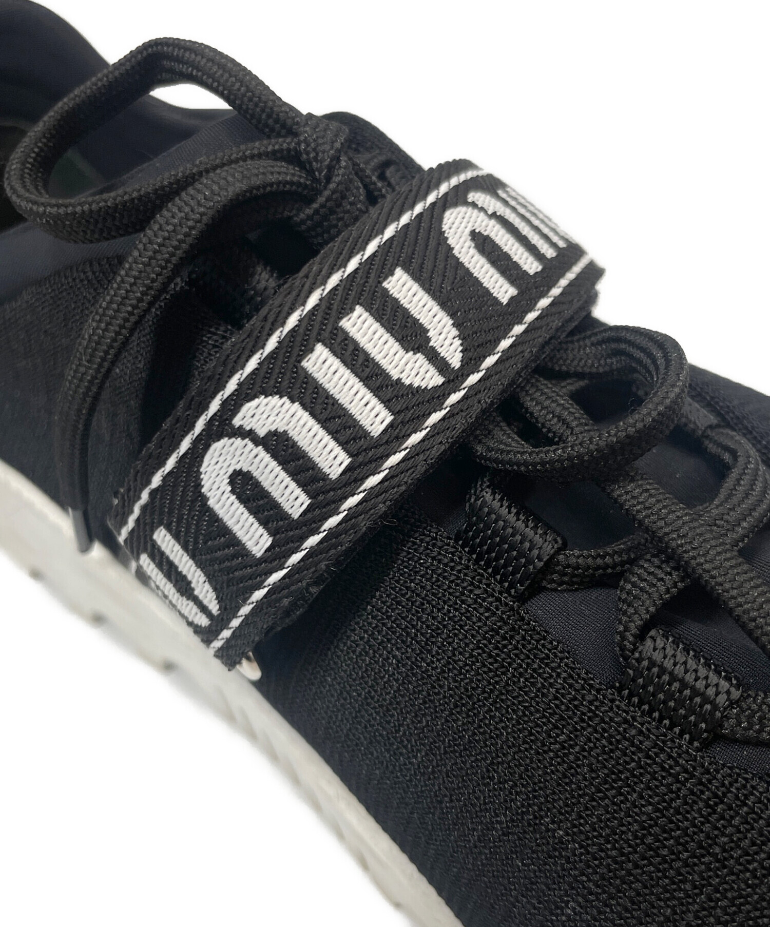 中古・古着通販】MIU MIU (ミュウミュウ) MIU RUN ブラック×ホワイト