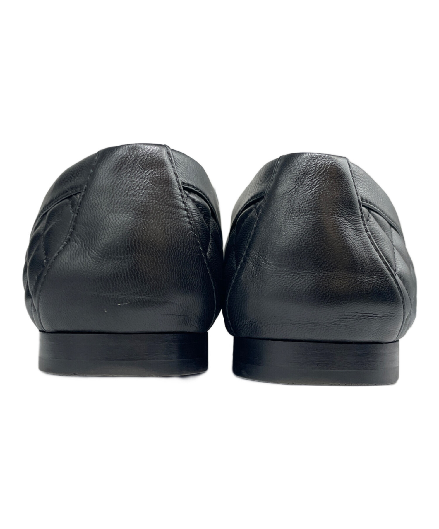 中古・古着通販】CHANEL (シャネル) キルティング ローファー ブラック