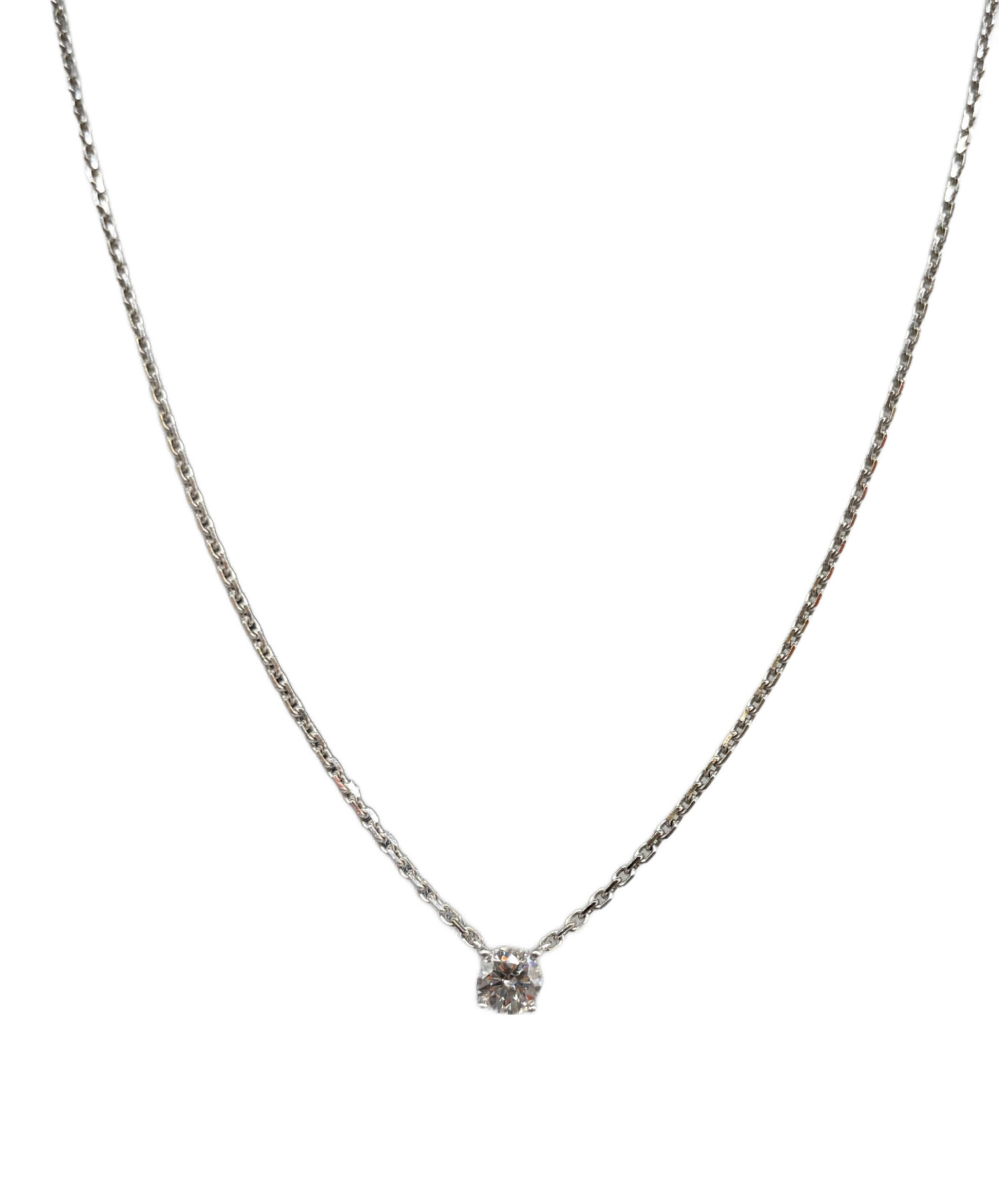 中古・古着通販】Cartier (カルティエ) 1粒 ダイヤモンド ネックレス