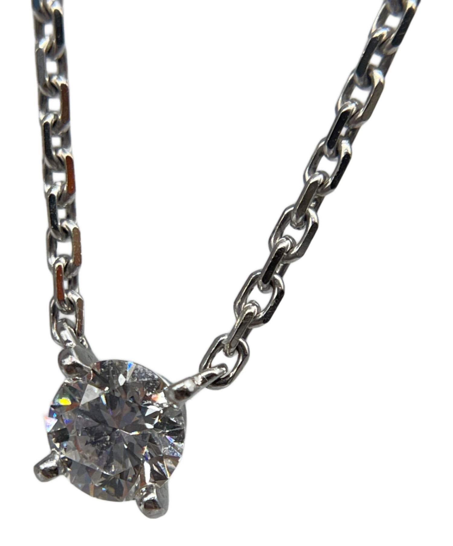 中古・古着通販】Cartier (カルティエ) 1粒 ダイヤモンド ネックレス