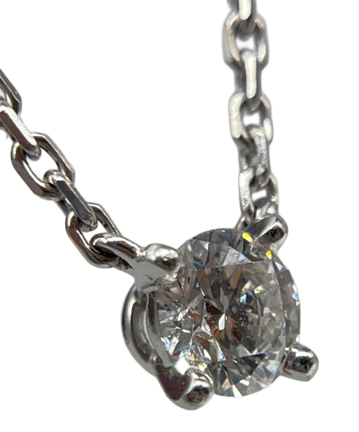 中古・古着通販】Cartier (カルティエ) 1粒 ダイヤモンド ネックレス