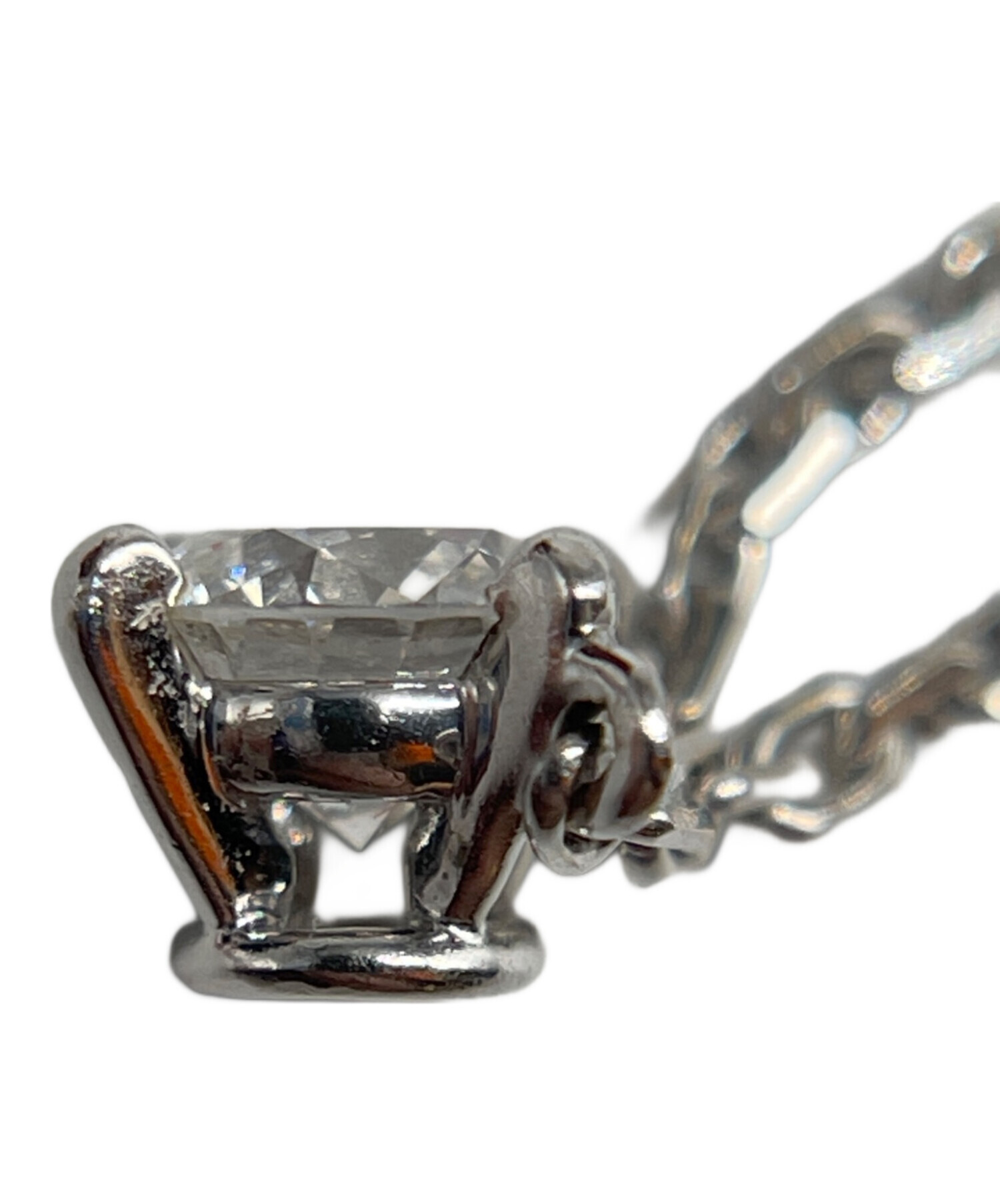 中古・古着通販】Cartier (カルティエ) 1粒 ダイヤモンド ネックレス