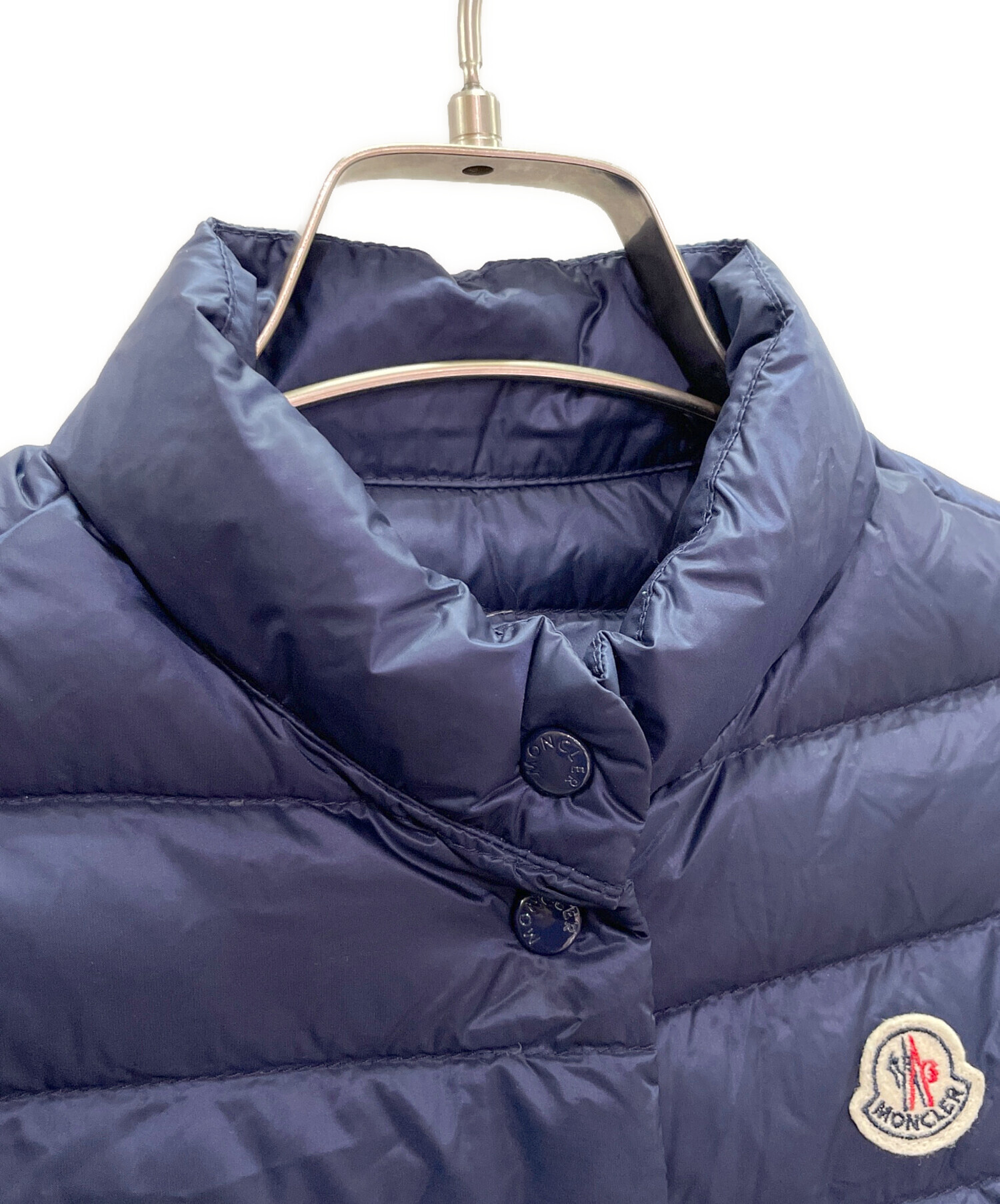 中古・古着通販】MONCLER (モンクレール) ダウンベスト ネイビー 