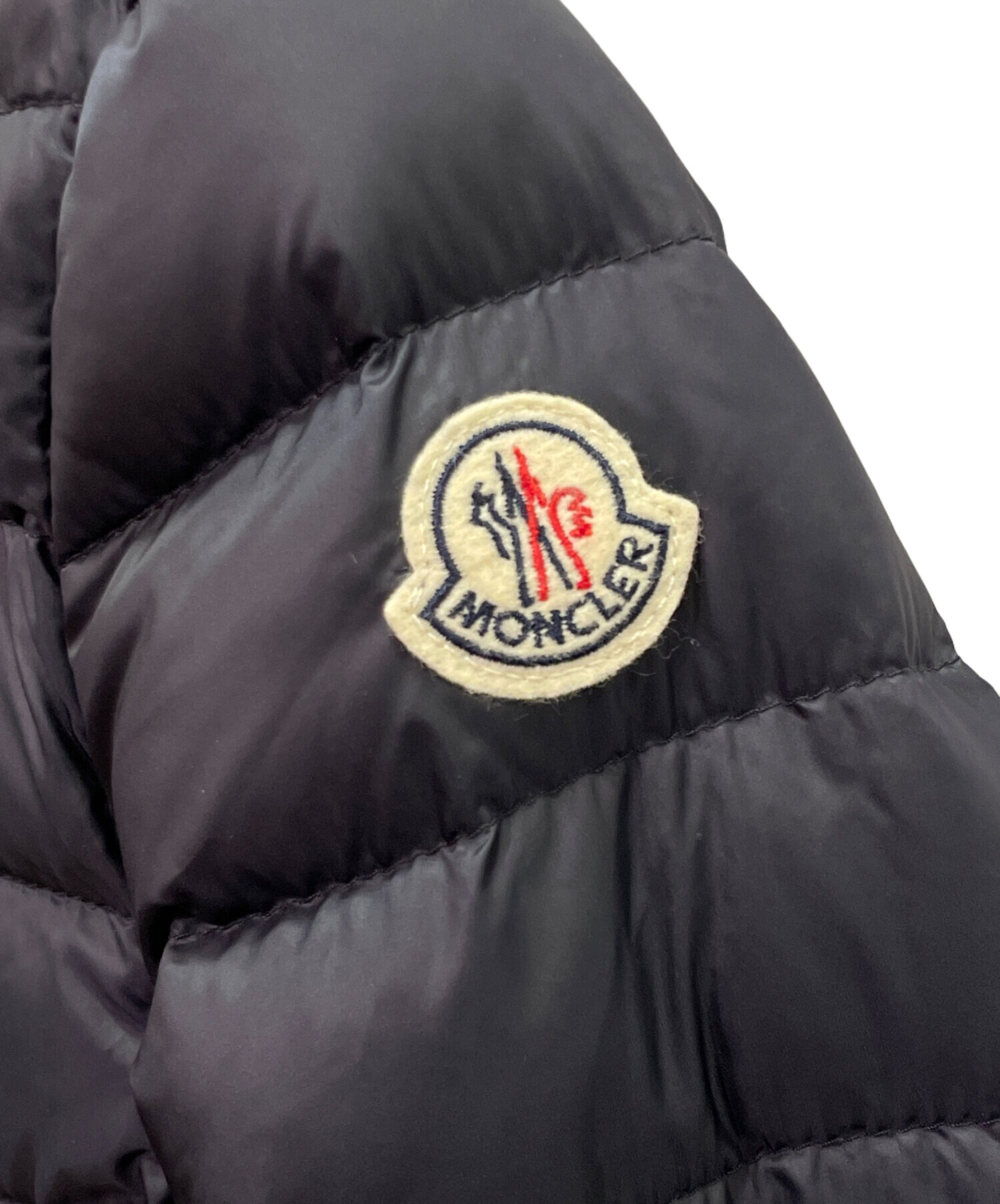 中古・古着通販】MONCLER (モンクレール) ノーカラー ダウンジャケット 