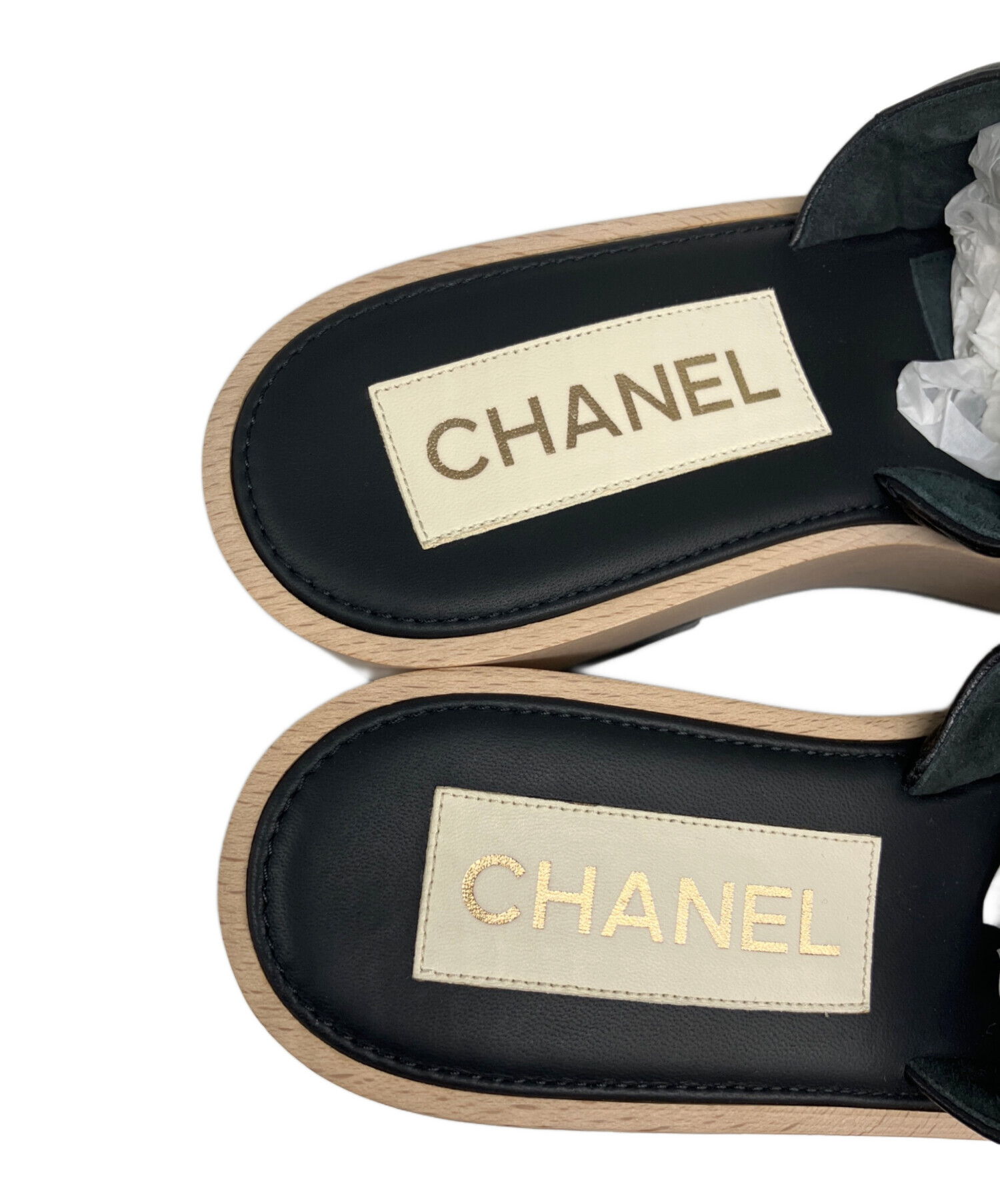 中古・古着通販】CHANEL (シャネル) ラムスキン キルトウッド ミュール