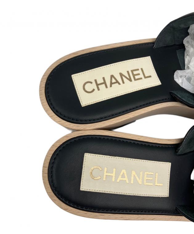 中古・古着通販】CHANEL (シャネル) ラムスキン キルトウッド ミュール