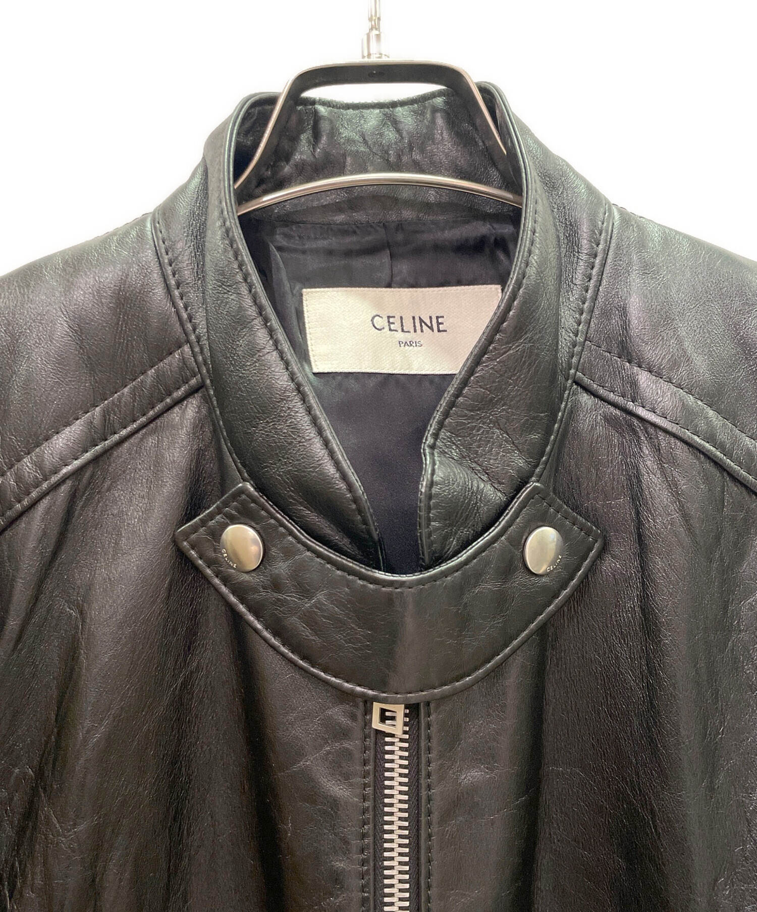中古・古着通販】CELINE (セリーヌ) PADDED LEATHER RACER JACKET