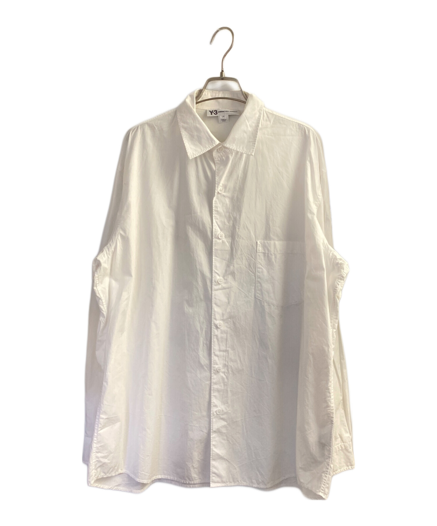 中古・古着通販】Y-3 (ワイスリー) 長袖シャツ ホワイト サイズ:L 