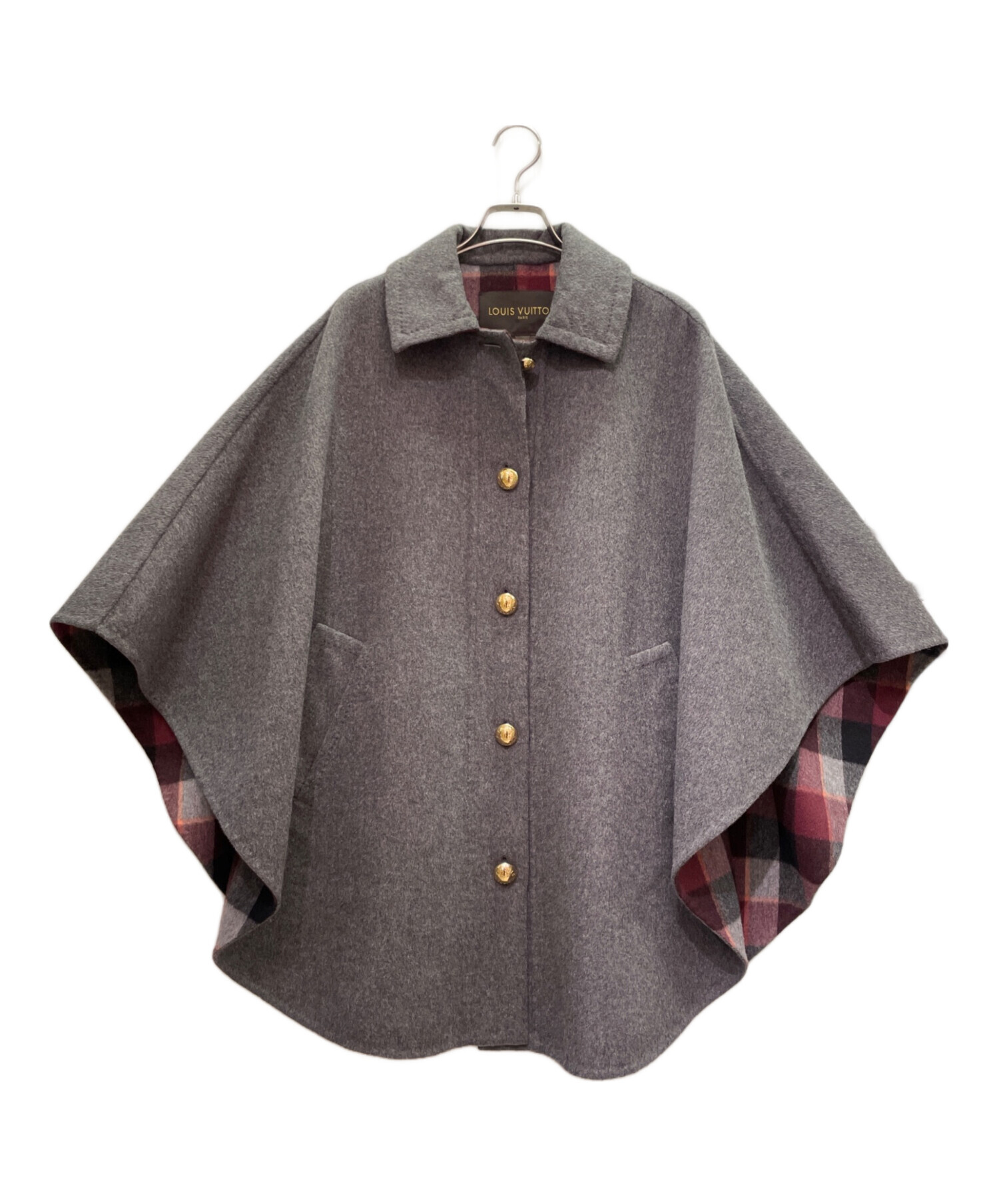 中古・古着通販】LOUIS VUITTON (ルイ ヴィトン) 金ボタン ポンチョ