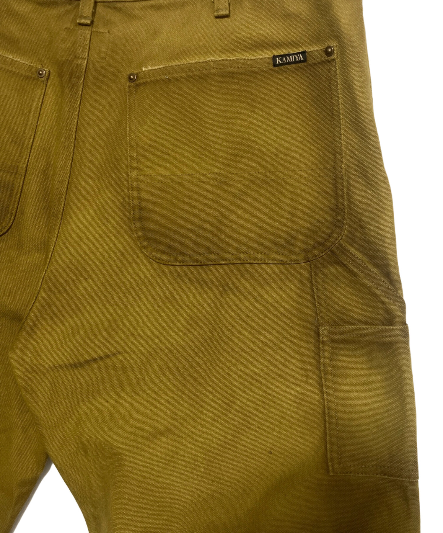 中古・古着通販】KAMIYA (カミヤ) Boro Painter Pants ベージュ サイズ