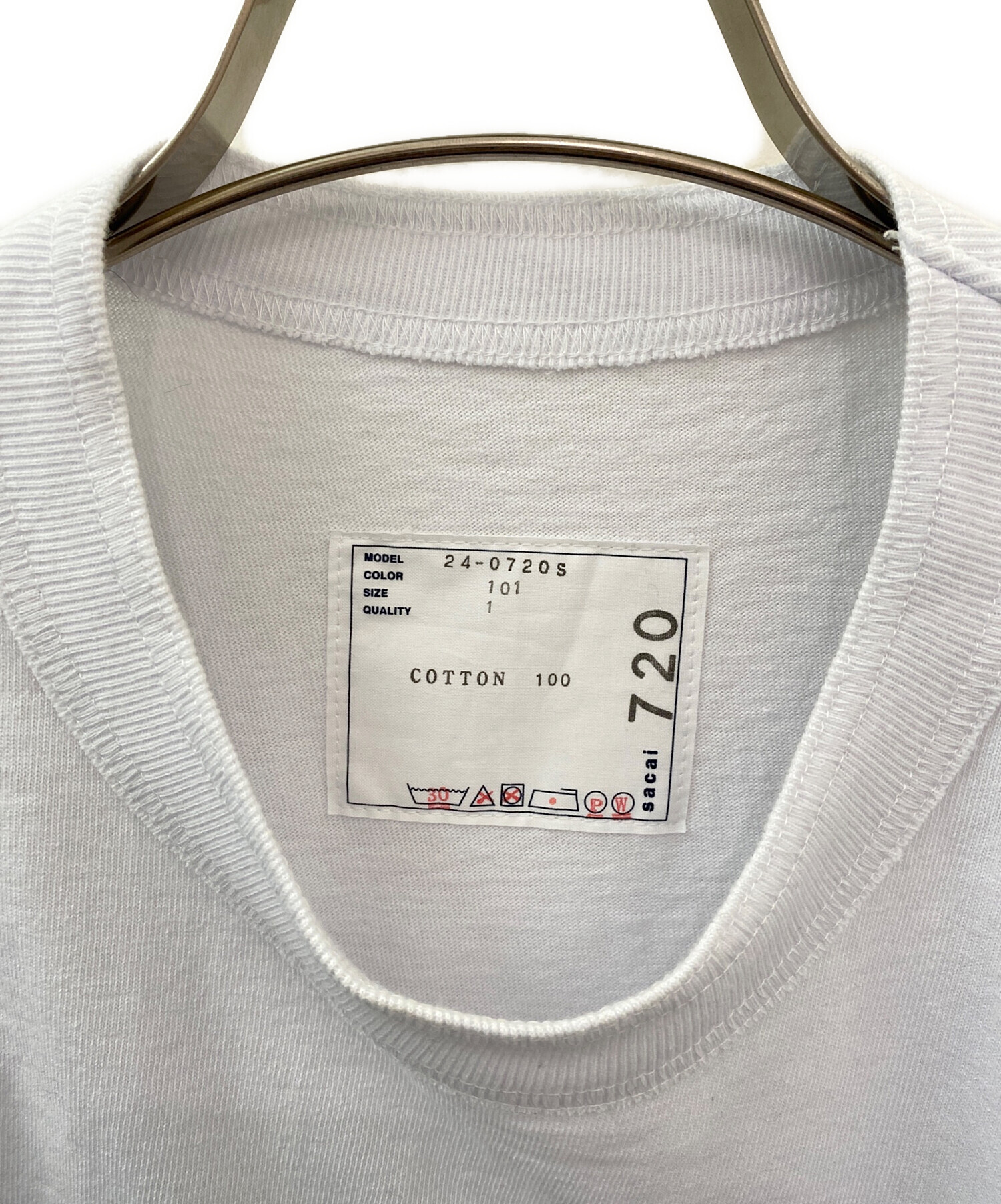中古・古着通販】sacai (サカイ) KNOW FUTURE T-Shirt ホワイト サイズ
