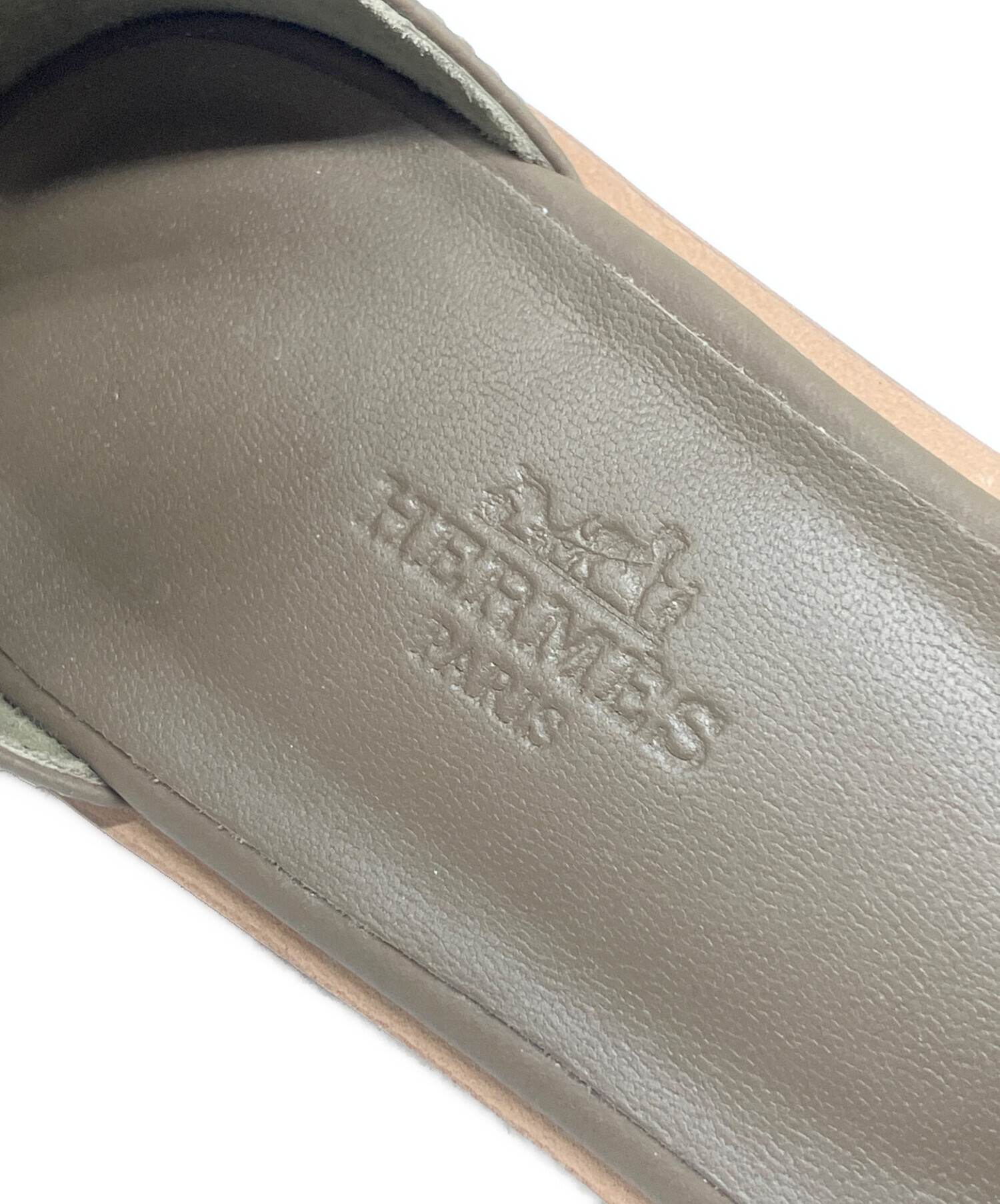 4月価格】エルメスサントリーニエトゥープ 37.5 【公式通販】